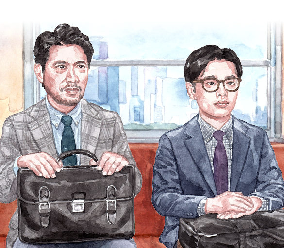 上司と部下のイラスト