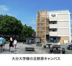 大分大学様の旦野原キャンパス 写真:大分大学様のキャンパス