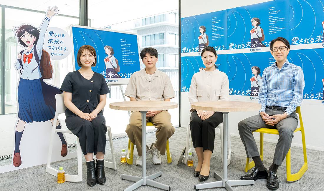 取材に応じるNTT西日本とADKのみなさん
