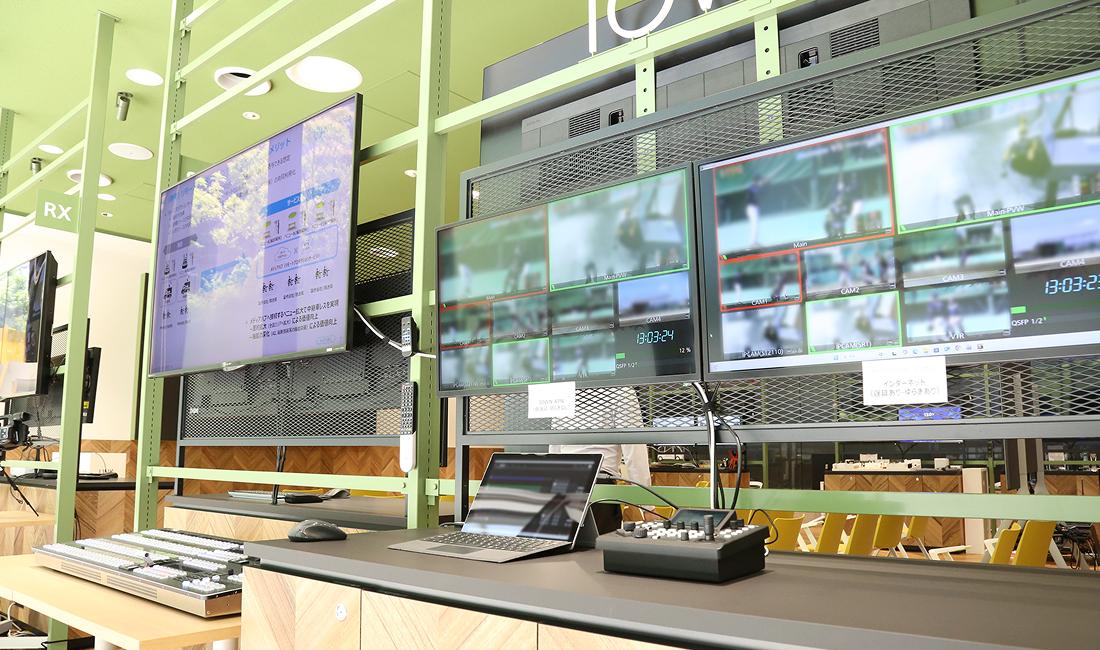 LINKSPARK OSAKAに設置されたリモートプロダクション装置