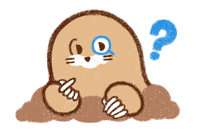 考えるモグラ