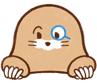 モグラのイラスト