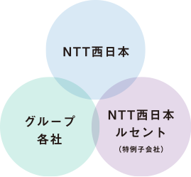 NTT西日本･グループ各社･特例子会社の図
