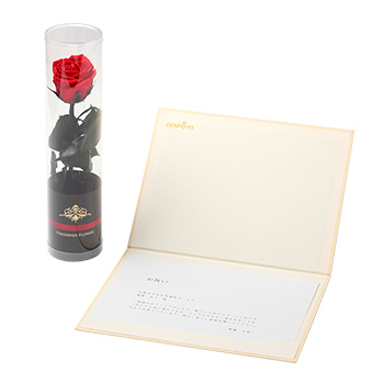 刺しゅう「祝福　松竹梅」（しゅくふく　しょうちくばい）＜プリザーブドフラワー付き＞