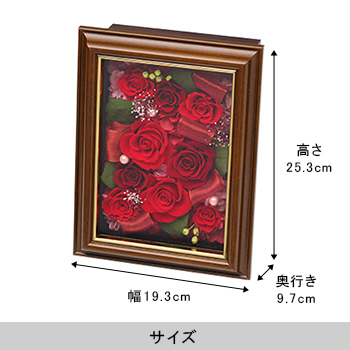 プリザーブドフラワー「プレミアムローズメッセージ」※一部造花等使用