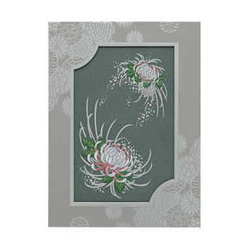 刺しゅう「つゆ菊」（つゆぎく）