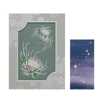 刺しゅう「つゆ菊」（つゆぎく）＜線香（哀星）付き＞