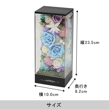 プリザーブドフラワー「追悼花」（ついとうか）＜線香（哀星）・オリジナル箔押し手提げ袋付き＞※一部造花等使用