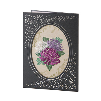 刺しゅう「宵菊」（よいぎく）