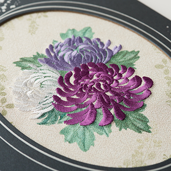 刺しゅう「宵菊」（よいぎく）＜線香（哀星）付き＞