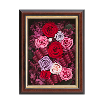 プリザーブドフラワー ラグジュアリーローズフレーム 一部造花等使用 詳細 Ntt西日本 電報お申込みサイト D Mail