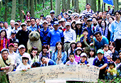 「秋吉台家族旅行村」で森林整備ボランティア活動を実施