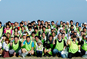 海岸愛護運動「クリーン・ビーチいしかわinかなざわ2013」への参加