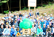 第1回「NTTみどりの森」で森林保全ボランティア活動