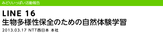 LINE 16 lۑŜ߂̎ŘwK/2013.03.17 NTT{ {