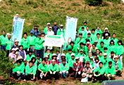 Participation in "Satoyama (Village Forest) Development at Kozono-yama Oyama-yama Green Belt"