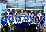 Installation of "Green Curtain" Again at NTT Yamaguchi Building  