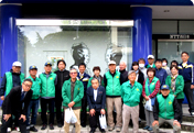 "Obiyamachi Symbol Road Flowerbeds" Replanting Work