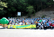 Participation in Tree-thinning Works (Forest Conservation Activity) at "NTT Midori no Mori (Green Forest)"
