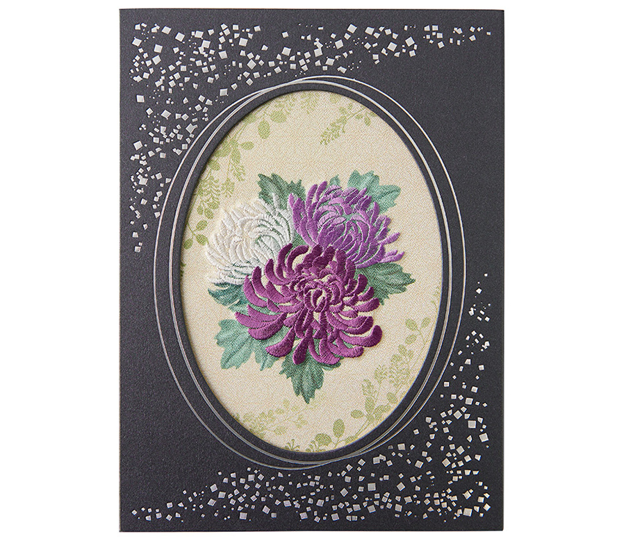 刺しゅう電報「宵菊(よいぎく)」の画像