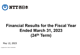 Financial Results for the Fiscal Year Ended March 31, 2023(24th Term)