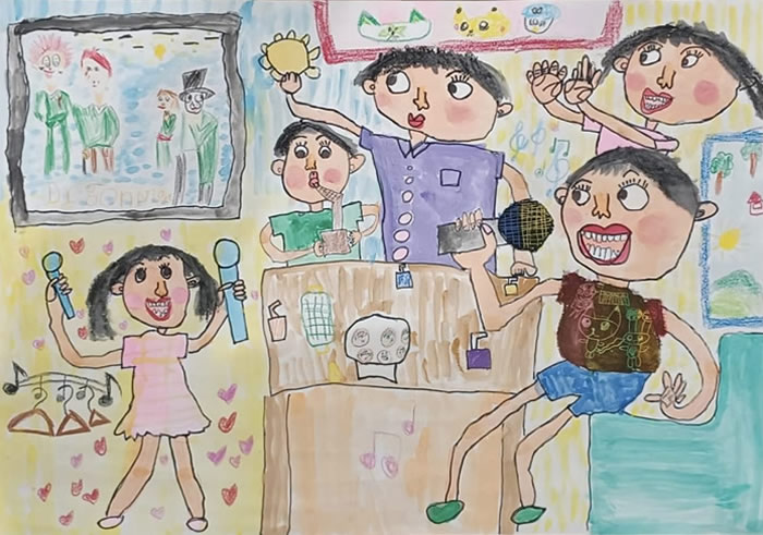 NTT西日本沖縄支店賞、港川小学校 3年　よざ はるまさんの作品