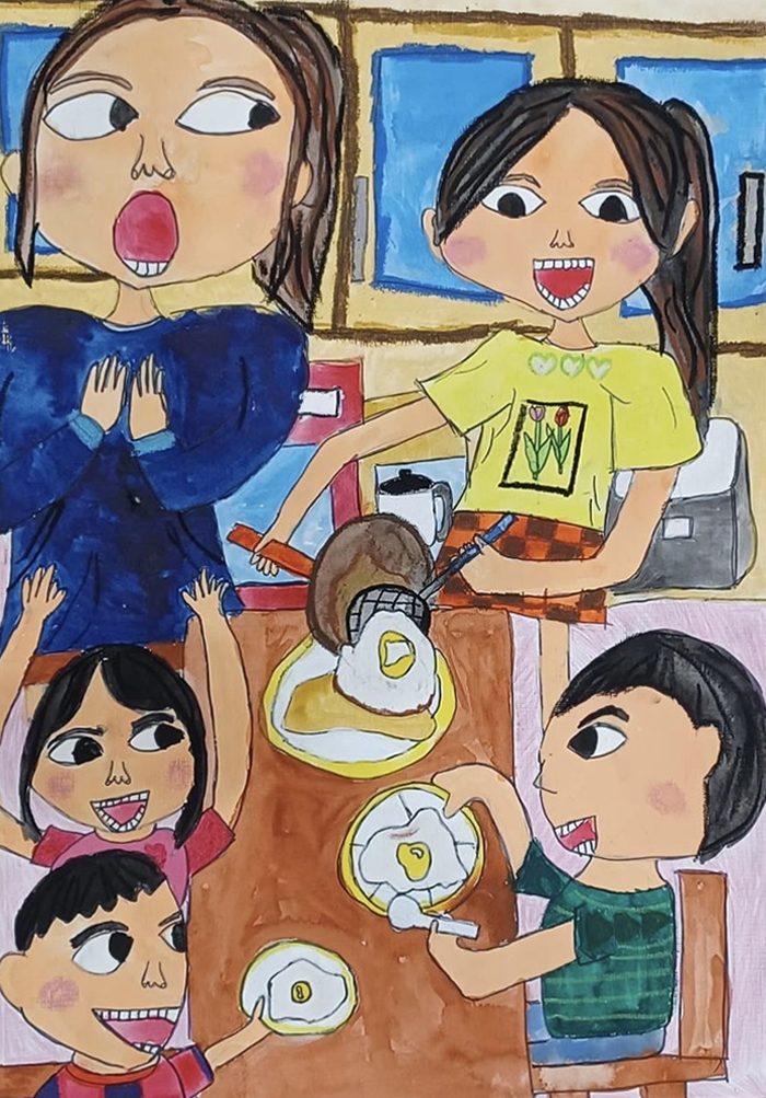 特賞（図画の部）5学年の部、天久小学校　知念 由依さんの作品