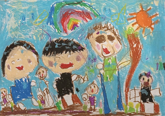 特賞（図画の部）特別支援の部、牧港小学校 2年　たいら れんとさんの作品