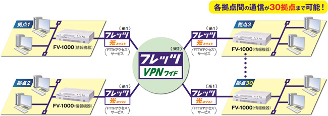 NTT西日本】BizBox VPN装置「FV-1000」（情報機器） - 法人・企業向け 