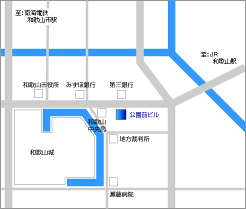 和歌山支店アクセスマップ地図画像